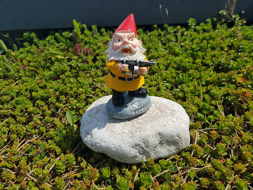 MACHINE GUN GARDEN GNOME