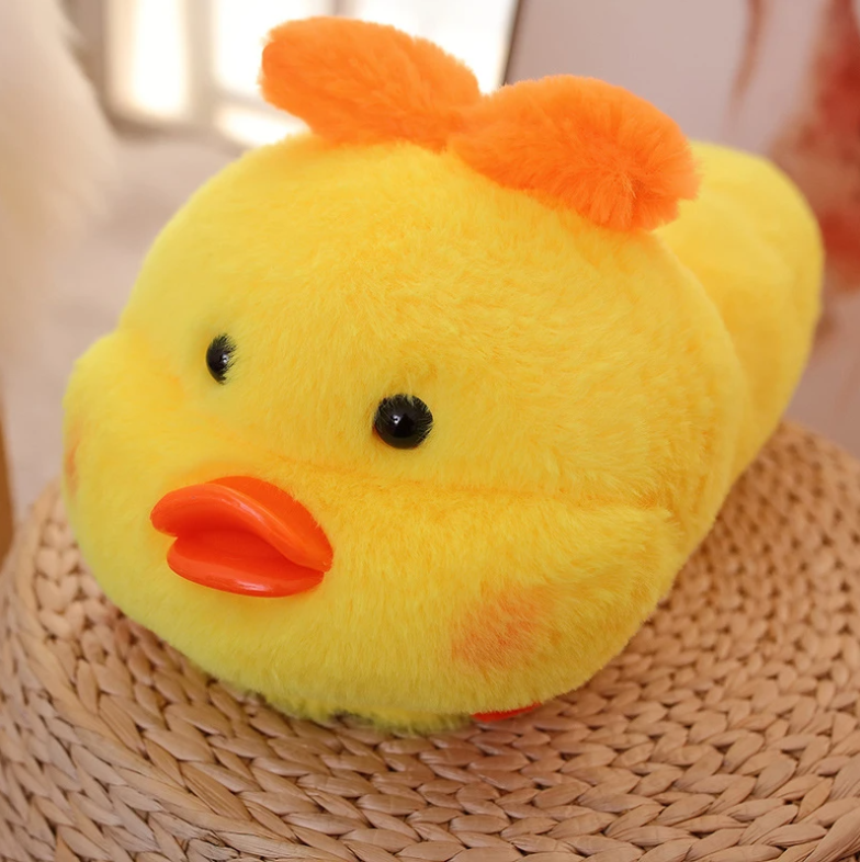 DUCK WINTER SLIPPERS. Soft slippers for her.
