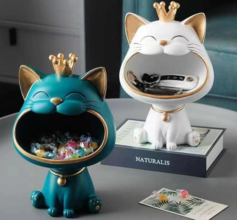 BIG MOUTH CAT STORAGE BOWL. Home decoration for storing with style.