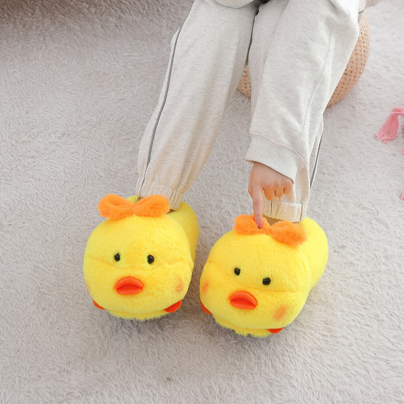 DUCK WINTER SLIPPERS. A fun product and a funny gift for indoors.