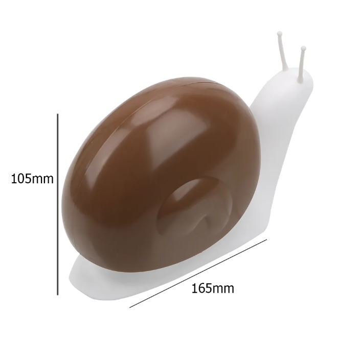SNAIL SOAP DISPENSER. Dimensions of this fun product are 105 mm high and 165 long.