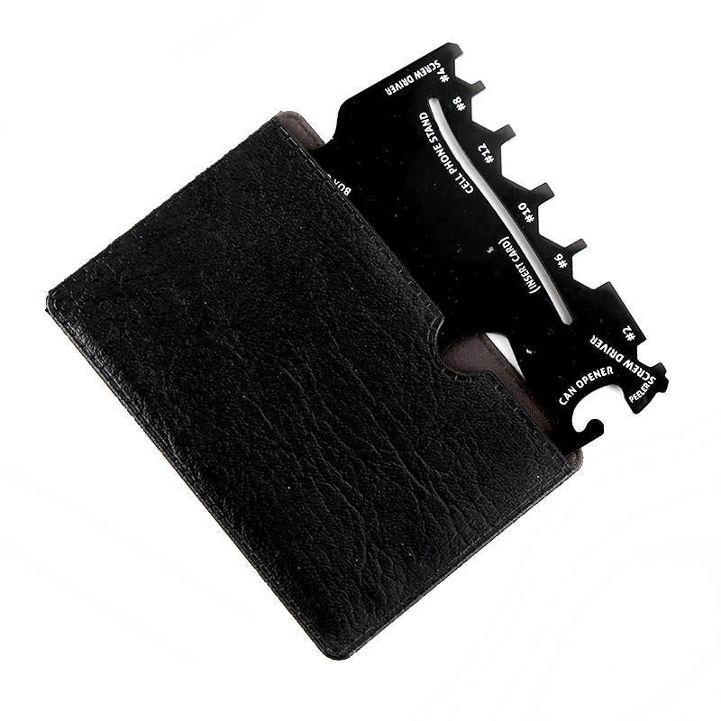 THE WALLET NINJA 18-IN-1 CREDIT CARD SIZE MULTI-TOOL. A handy and functional product in a slip for your wallet.