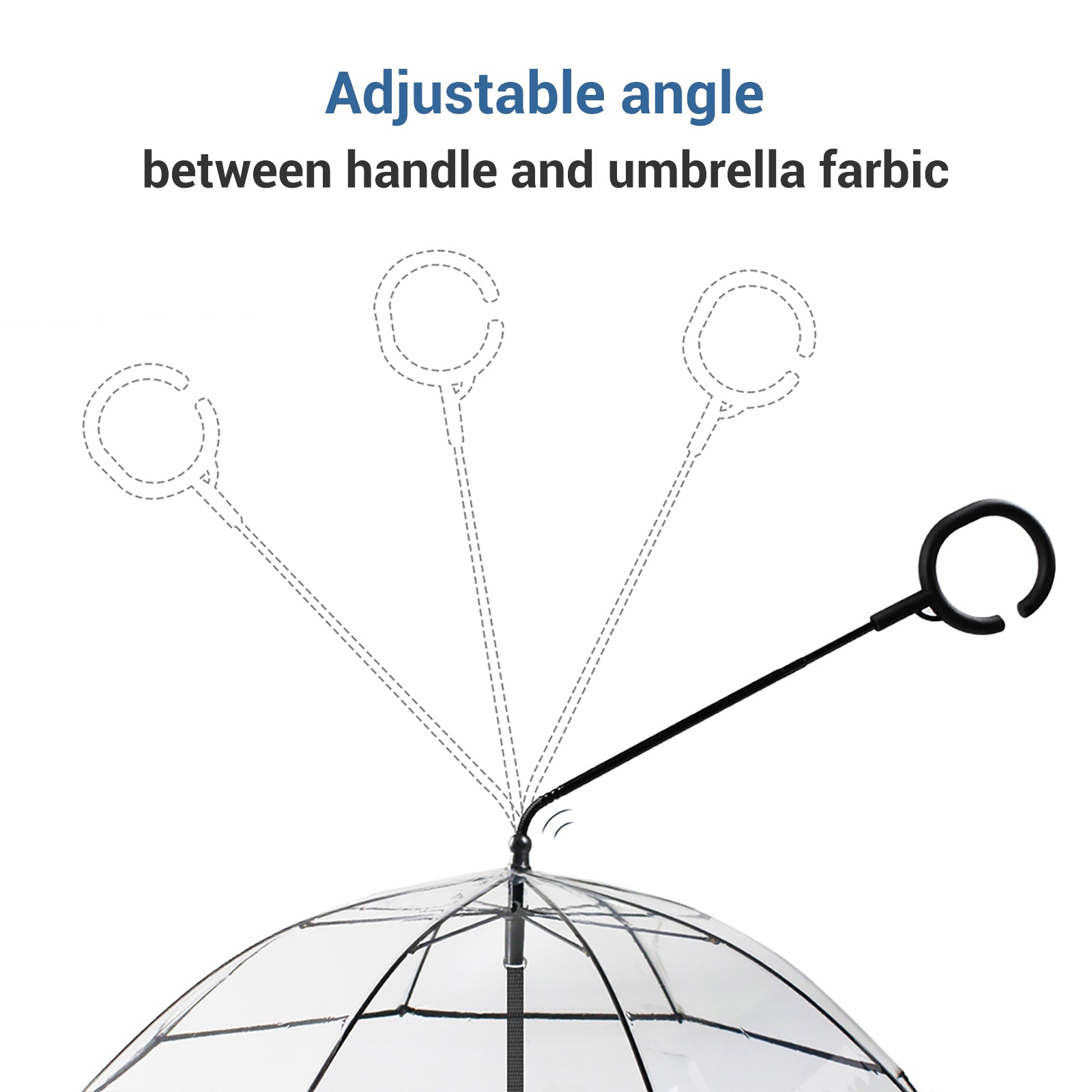ADJUSTABLE UMBRELLA FOR DOGS. A fun gift for dogs that consist of adjustable handle for 4 different angles.