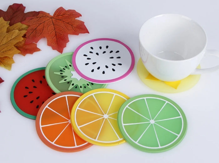 FRUIT-INSPIRED COASTERS - PACK OF 6