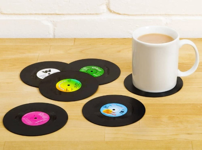 Destination Vinyl ltd Great Coasters (Set di 4) rotondi Destination Vinyl ltd Great Coasters (Set di 4) rotondi