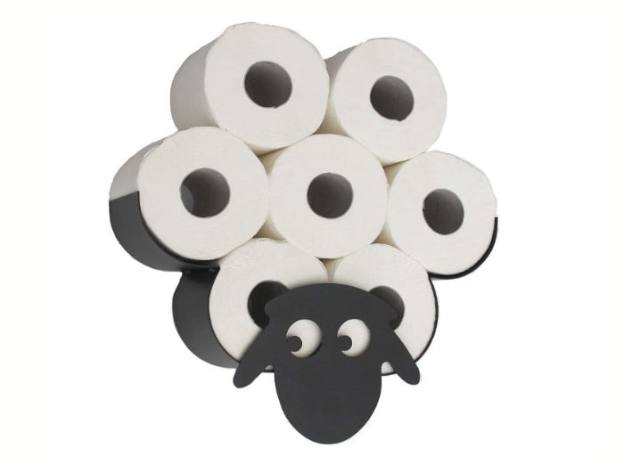 Get your WALL MOUNTED SHEEP TOILET ROLL HOLDER. A fun product and a funny gift for bathroom decoration and toilet rolls storage.