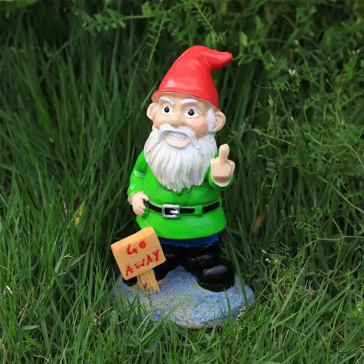 GO AWAY GARDEN GNOME. A special occasion gift and funny gift for garden.