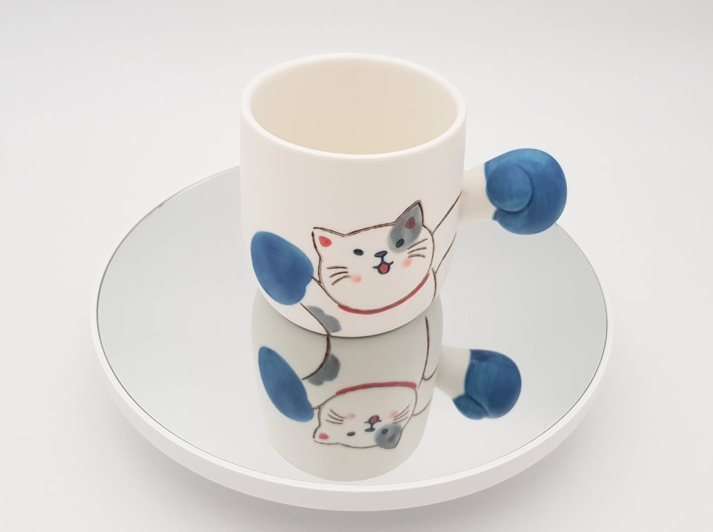 BOXING CAT CUP. A funny gift for girlfriend.
