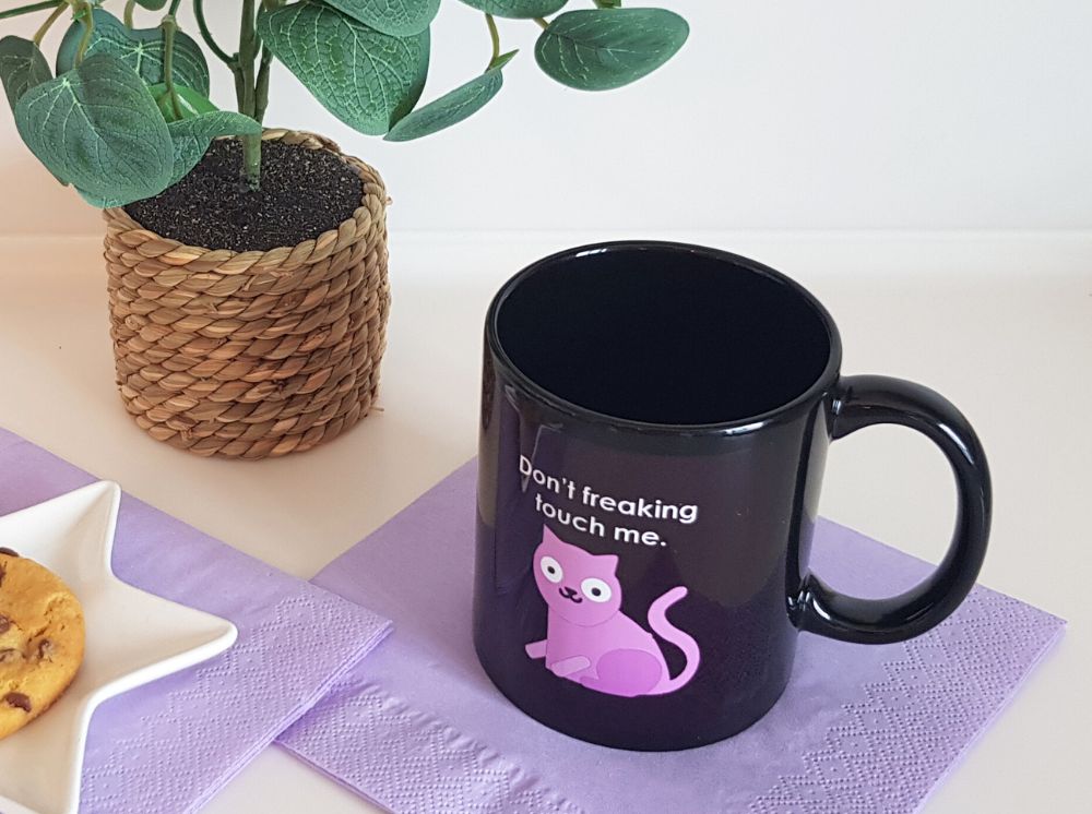 CAT MUG. A funny gift for her and cat lovers