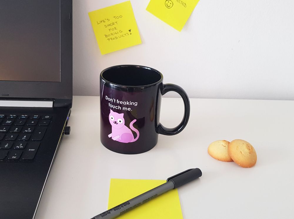 CAT MUG. A funny gift for office and cat lovers