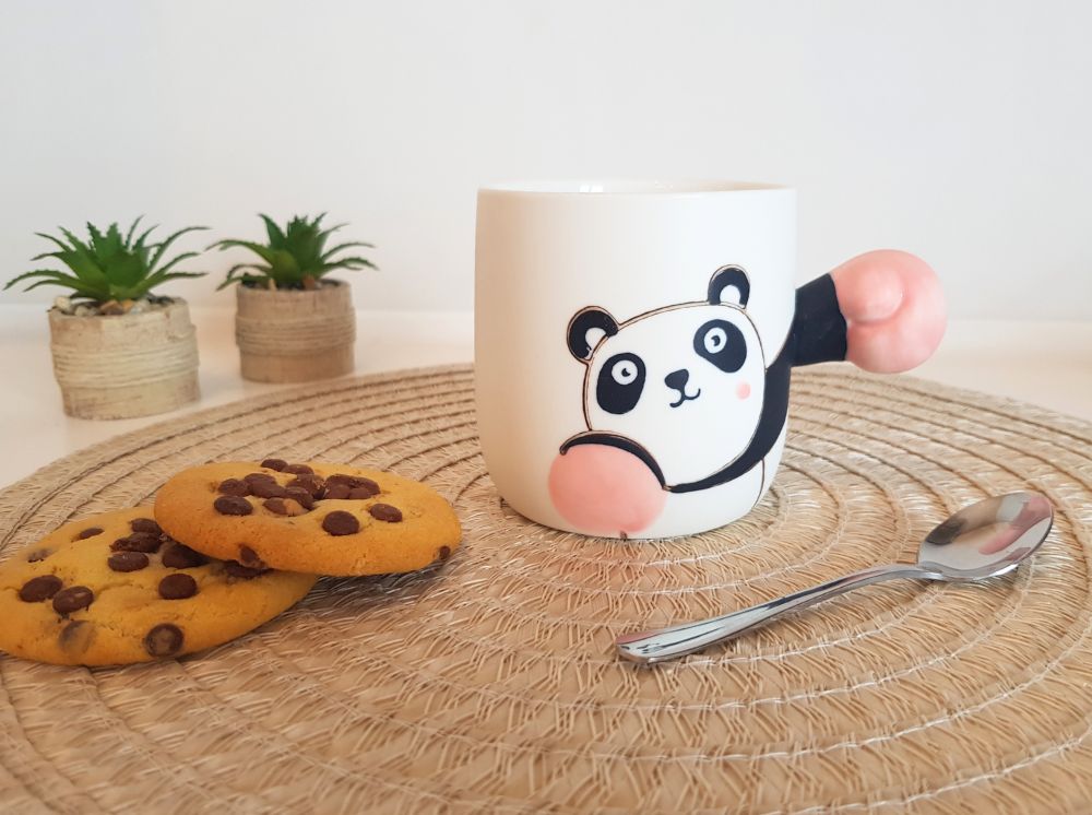 BOXING PANDA MUG. A funny gift for women