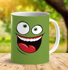 COLOR CHANGING SMILEY FACE MUG