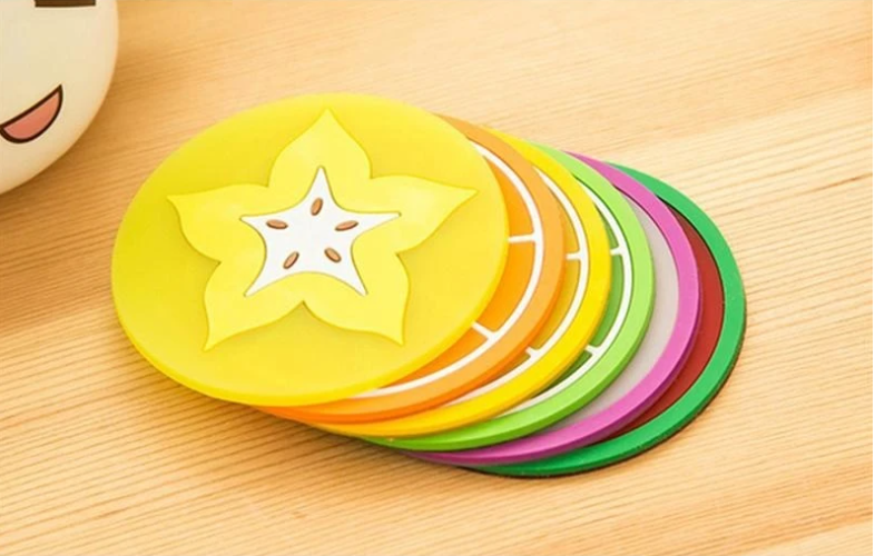 FRUIT-INSPIRED COASTERS - PACK OF 6