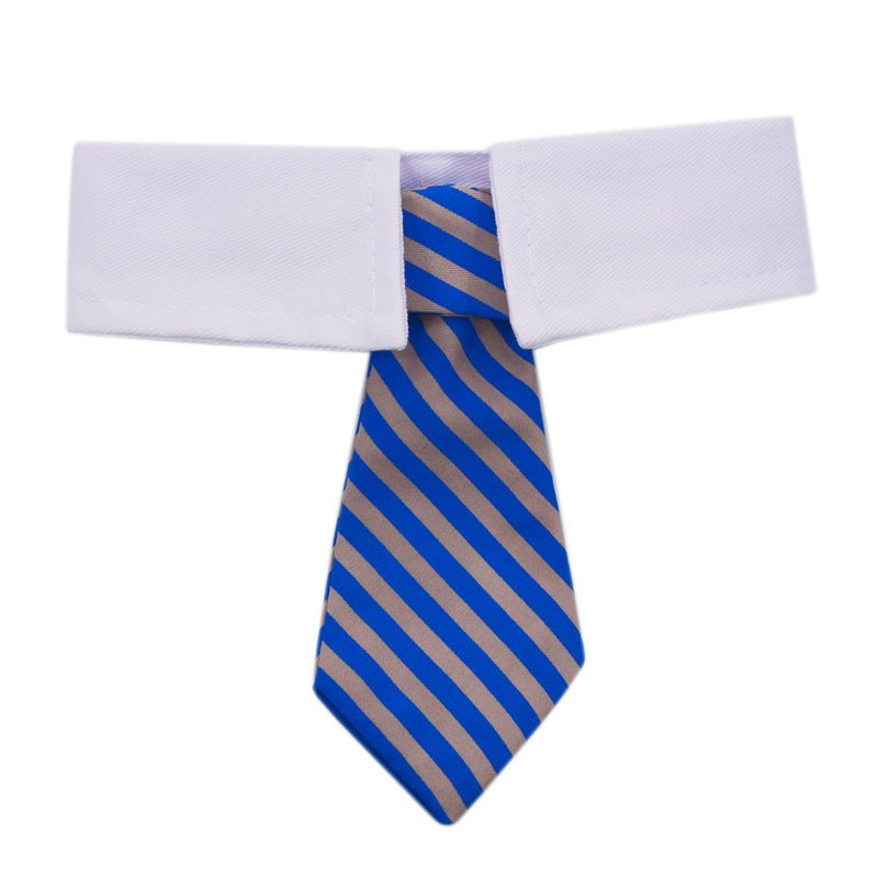 ADJUSTABLE NECKTIE FOR SMALL DOGS & CATS. A funny gift for your dog or cat in blue color.