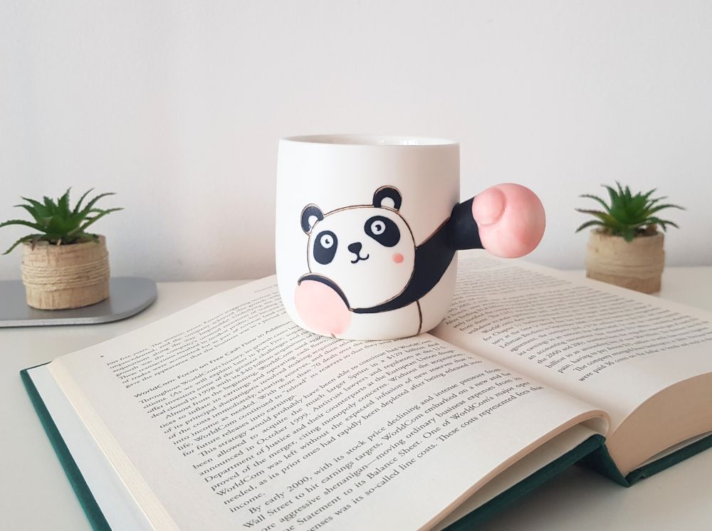 BOXING PANDA MUG. A funny gift for men