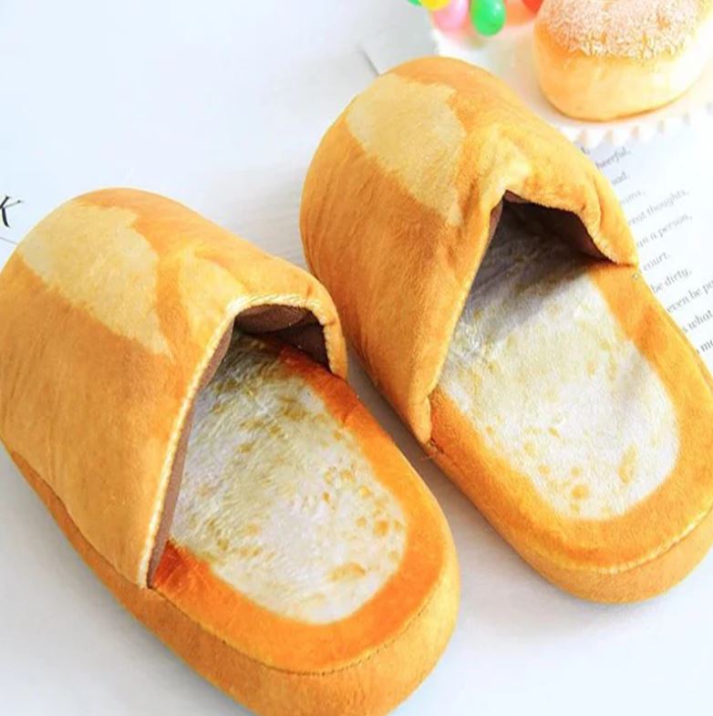 Slip on bread slippers